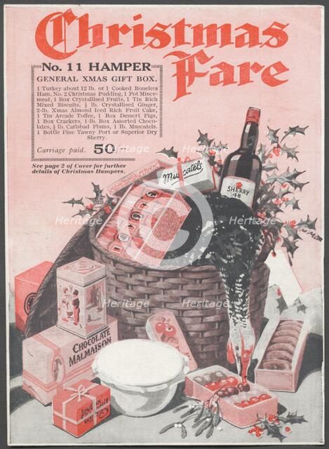 Christmas Hampers, c1920. Artist: Wilfred Fryer