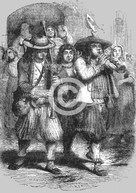 'Christmas in Brittany: The Sonneurs, or Waits', 1854. Creator: Unknown.