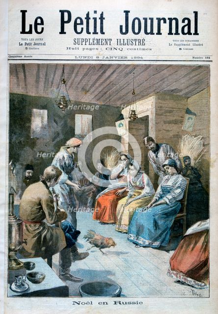 Christmas in Russia, 1893 (1894). Artist: Oswaldo Tofani
