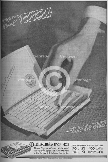 'Christmas Packings Help Yourself - With Pleasure', 1934, (1934). Artist: Unknown.
