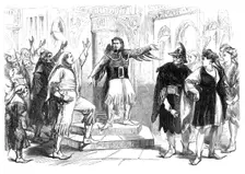 Christmas Pantomimes and Burlesques: scene from "Wat Tyler, at the Gaiety Theatre, 1870. Creator: Unknown