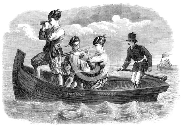 Christmas Pantomimes and Burlesques: scene from "Lord Bateman," at the Globe Theatre, 1870. Creator: Unknown.