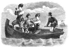 Christmas Pantomimes and Burlesques: scene from "Lord Bateman," at the Globe Theatre, 1870. Creator: Unknown