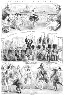 Christmas Pantomimes: Drury Lane; Haymarket; Princess 1856. Creator: Unknown