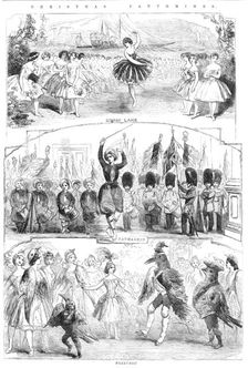Christmas Pantomimes: Drury Lane; Haymarket; Princess 1856. Creator: Unknown