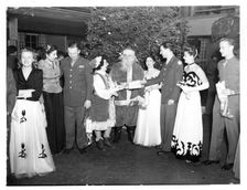 Christmas party, Fort Sheridan, Illinois, USA, 1930