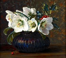 Christmas Roses, 1880. Creator: Florence Westwood Whitfield