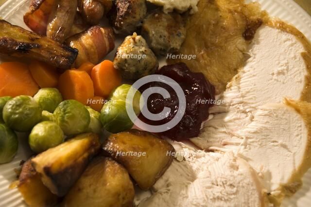 Christmas turkey dinner, 2006. Artist: Historic England Staff Photographer.