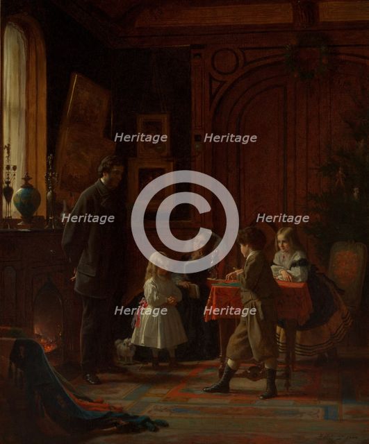 Christmas-Time, The Blodgett Family, 1864. Creator: Eastman Johnson.