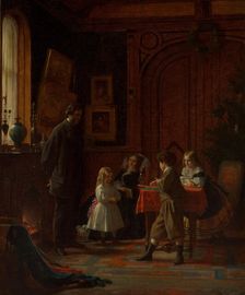 Christmas-Time, The Blodgett Family, 1864. Creator: Eastman Johnson