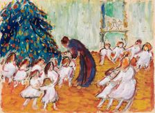 Christmas tree, 1911. Creator: Werefkin, Marianne, von (1860-1938)
