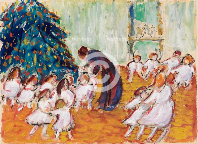Christmas tree, 1911. Creator: Werefkin, Marianne, von (1860-1938).