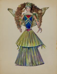 Christmas Tree Doll, c. 1936. Creator: Mina Lowry