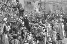 Christmas Tree in the Childrens Ward at the London Hospital, Whitechapel 1886. Creator: Unknown