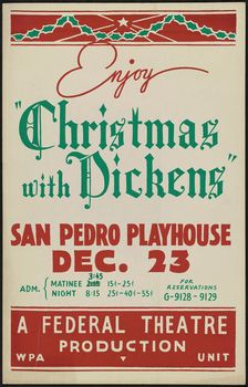 Christmas with Dickens, San Antonio, 1936. Creator: Unknown
