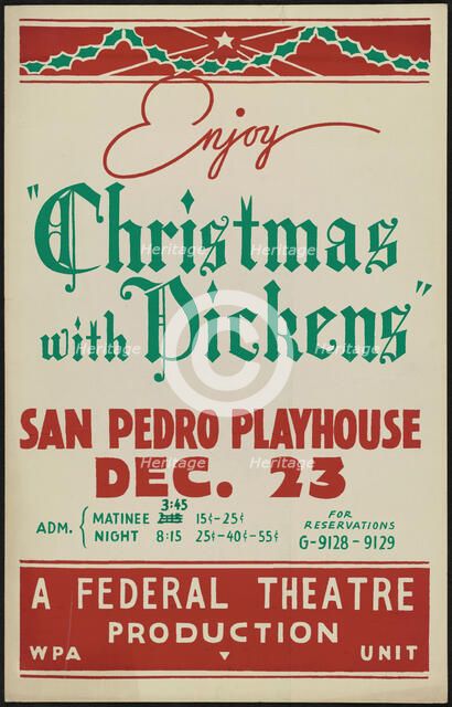 Christmas with Dickens, San Antonio, 1936. Creator: Unknown.