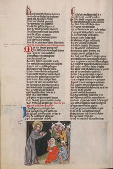 Christ's Warning of the False Prophets; Weltchronik, about 1400-1410. Creator: Unknown