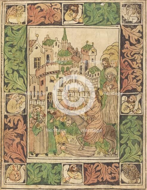 Christ's Entry into Jerusalem, c. 1450. Creator: Unknown.