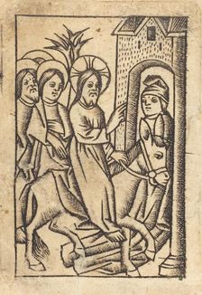 Christ's Entry into Jerusalem [left], c. 1450/1460. Creator: Master of St. Erasmus