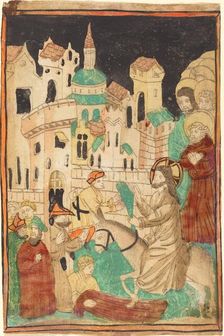 Christ's Entry into Jerusalem, probably 1450. Creator: Unknown
