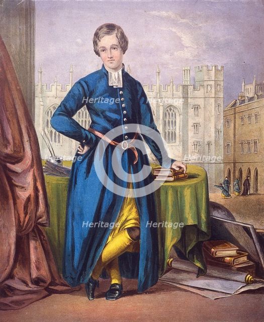 Christ's Hospital pupil, city of London, 1854. Artist: Anon