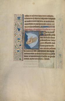 Christ's Left Hand with Wound; Arenberg Hours, early 1460s. Creator: Willem Vrelant