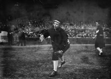 Christy Mathewson, New York, NL - World Series warm up (baseball), 1911. Creator: Bain News Service