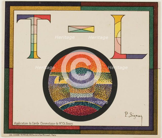 Chromatic Circle, 1888. Creator: Paul Signac.