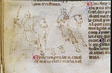 Chronicle of Peter the III king of Aragó, with scenes of knights