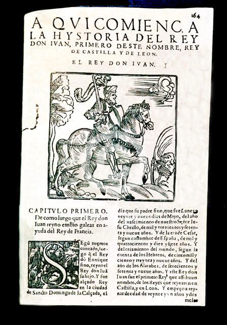 Chronicle of the Kings of Castile by Pedro Lopez de Ayala, beginning of the story of King John I …