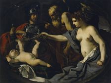 Chronos, Mars, Cupid and Venus, (copy), c17th century. Creator: Workshop of Guercino