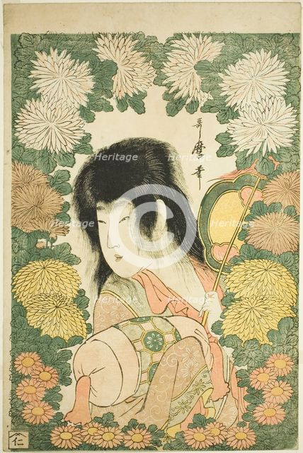 Chrysanthemum Boy, Japan, c. 1801/02. Creator: Kitagawa Utamaro.