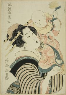 Chrysanthemum Festival, from the series "Elegant Five-needled Pine (Furyu goyo matsu)", early 19th c Creator: Torii Kiyomitsu II