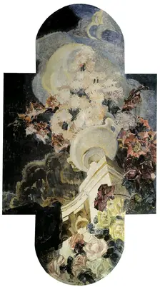 Chrysanthemums 1894. Artist: Mikhail Vrubel