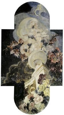 Chrysanthemums 1894. Artist: Mikhail Vrubel