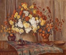 Chrysanthemums, 1939. Creator: Susan Hayward Schneider