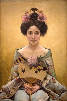 Chrysanthemums, c1900. Creator: Sáenz y Sáenz, Pedro (1863-1927)