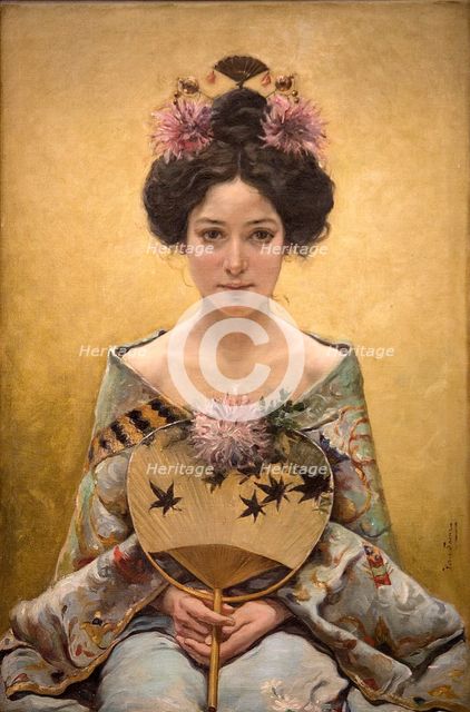 Chrysanthemums, c1900. Creator: Sáenz y Sáenz, Pedro (1863-1927).