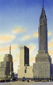 Chrysler Building and Chrysler Building East, New York City, New York, USA, 1951