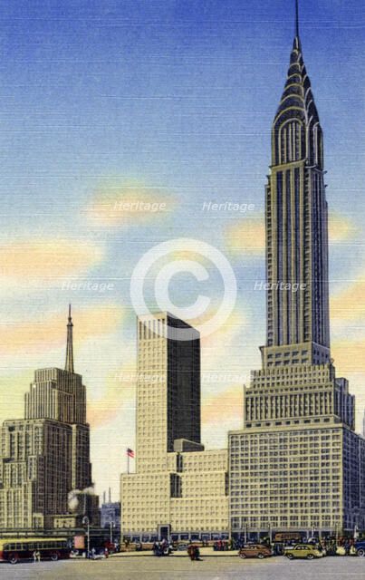 Chrysler Building and Chrysler Building East, New York City, New York, USA, 1951. Artist: Unknown