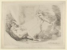 Chrysogone Conceives, in a Ray of Sunshine, Amoretta and Belphoebe (Edmund Spenser, "..., 1800-1810. Creator: Henry Fuseli