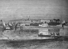 Citadel in Cairo, from the Nile c1882