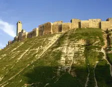 Citadel of Aleppo, Syria, medieval fortified, built 3rd millenium BC-12th century AD (2001). Creator: LTL