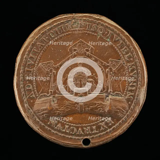 Citadel of Parma [reverse], 1545/1547. Creator: Gian Federigo Bonzagna.