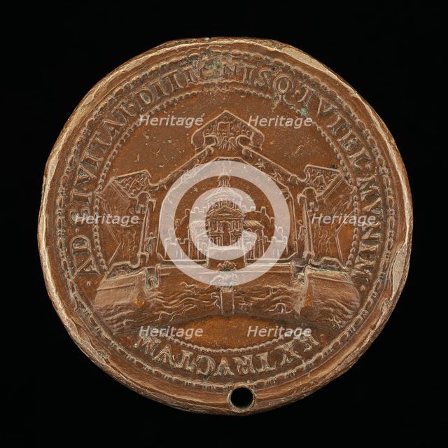 Citadel of Parma [reverse], 1545/1547. Creator: Gian Federigo Bonzagna.