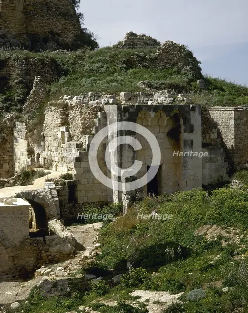 Citadel of Salah Ed-Din or Saladin Castle, near Al-Haffah, Syria, 2001. Creator: LTL.