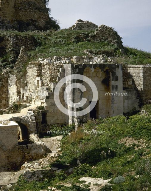 Citadel of Salah Ed-Din or Saladin Castle, near Al-Haffah, Syria, 2001. Creator: LTL.