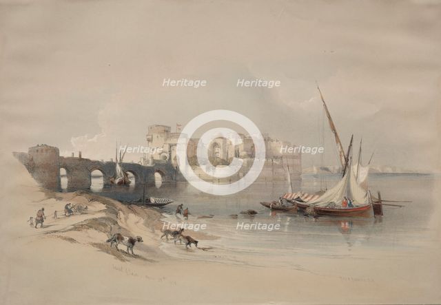 Citadel of Sidon, 1839. Creator: David Roberts (British, 1796-1864).