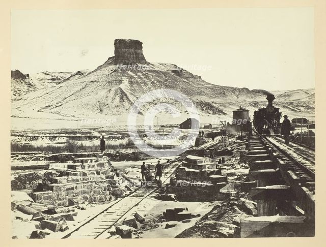 Citadel Rock, Green River Valley, 1868/69. Creator: Andrew Joseph Russell.