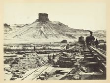 Citadel Rock, Green River Valley, 1868/69. Creator: Andrew Joseph Russell